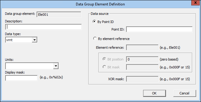 Data Group Element Definition